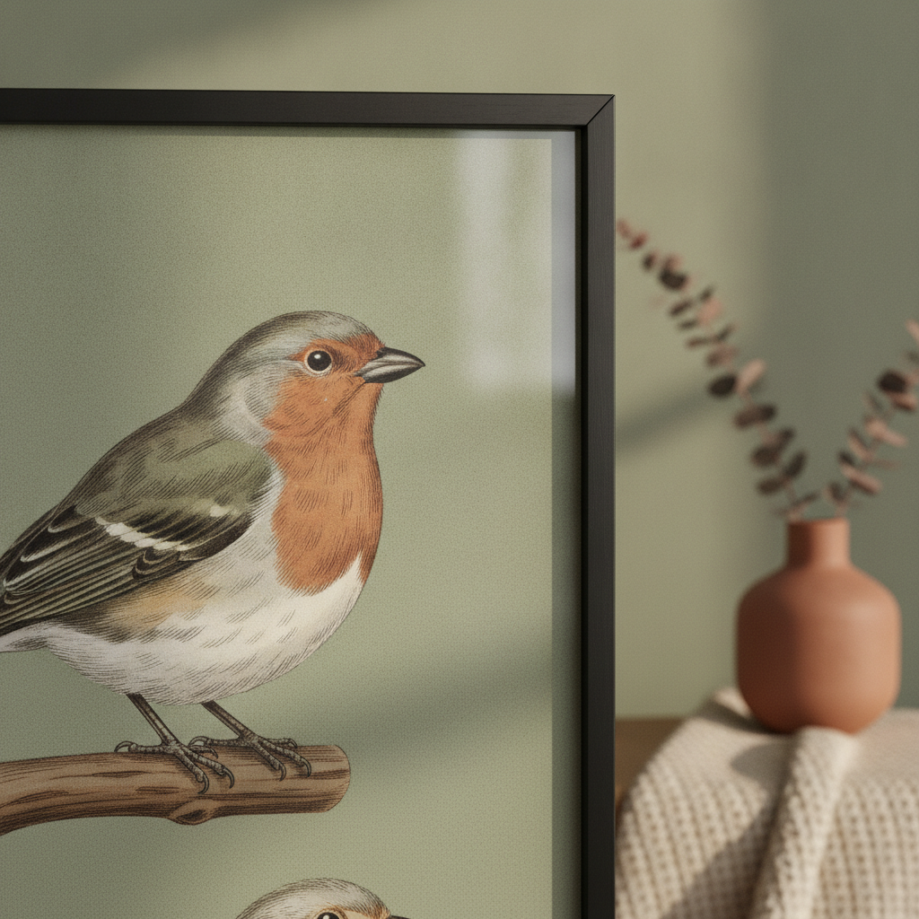 Framed Blue Jay canvas print